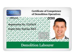 CCDO CARDS - Demolition Operatives